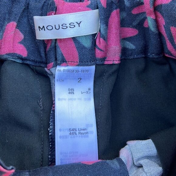 Moussy High Waist Floral Wide Leg Pants Size 2 - Picture 6 of 10